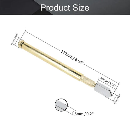 💎Diamond Glass Cutter – Professional, Alloy Handle, Roller Wheel