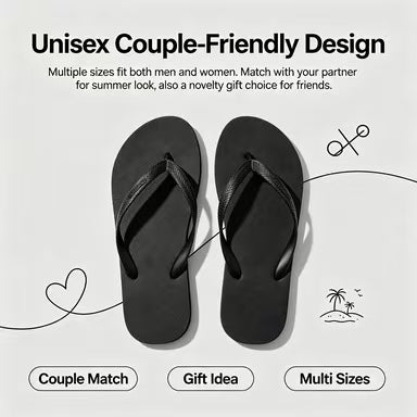 Fun footprint flip-flops, unisex summer beach sandals