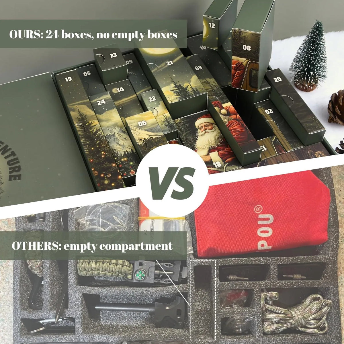 🎄 2026 Men's Survival Advent Calendar