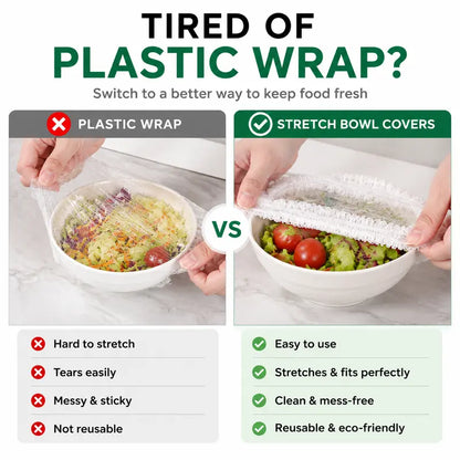 ⚡ Disposable Stretch Food Covers for Bowls & Plates
