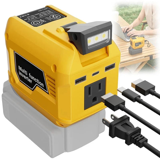 HOT SALE⚡250W Portable Power Inverter – Convert 18V–21V Tool Batteries Into 220V AC Power