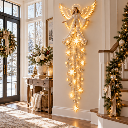 ✨Angel Blessing Starfall Wall Light™ – Heavenly Christmas Wall Decor