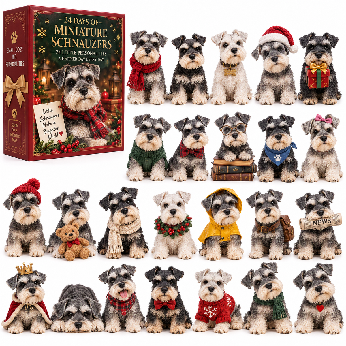 🔥24 Days of Schnauzer Love – A Little Bearded Friend Every Day🔥