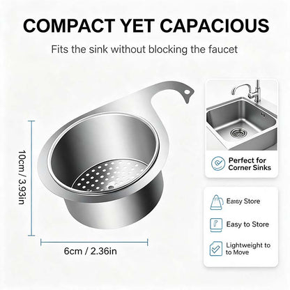 🔥BUY 1 GET 1 FREE💧Stainless Steel Swan Sink Strainer Basket🦢💧