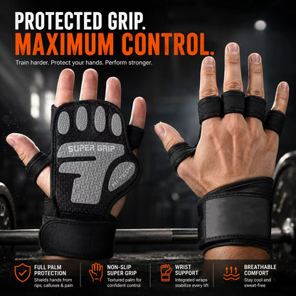 New Ventilated Weight Lifting Workout Gloves