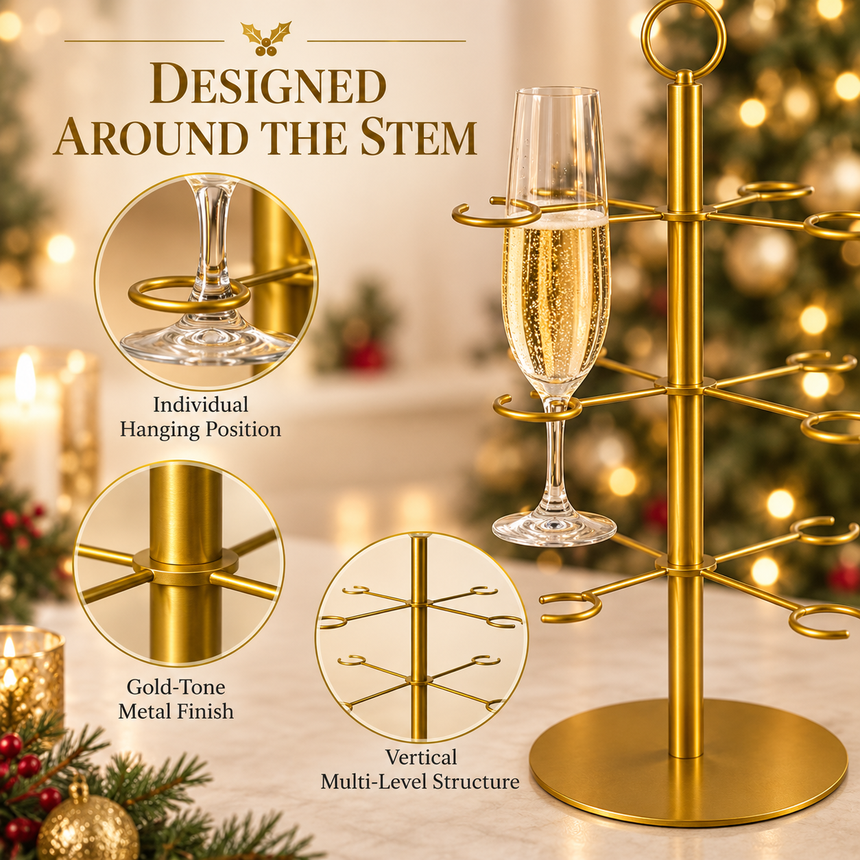 🌲Christmas Tree Wine Glass Holder