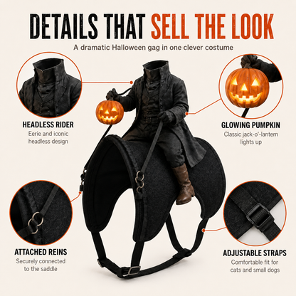 🎃The HeadlessHorseman RiderTM PetCostume