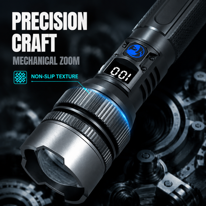 ⚡ 50% Off! - High-power flashlight: features an aluminum alloy heat-dissipating head and a telescopic zoom design for powerful, concentrated light