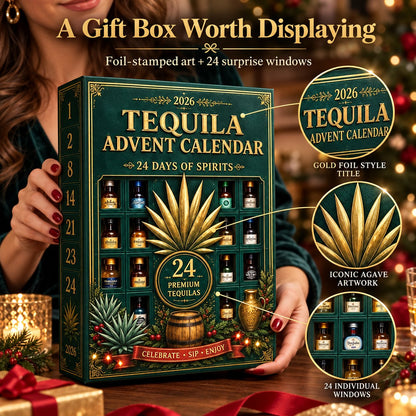 🔥24 Days Mini Tequila Bottle Advent Calendar Blind Box | Holiday Decor & Collector Gift
