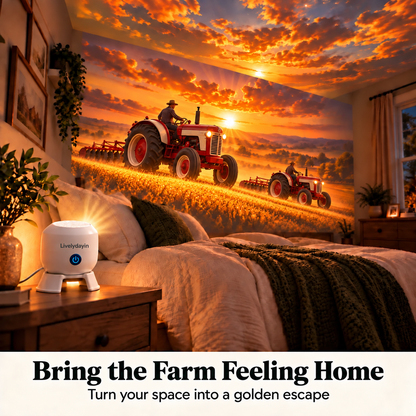 ⚡Last Day 50% OFF🚜 Tractor & Farm Scene Room Projector – Wall & Ceiling Décor for Tractor Lovers