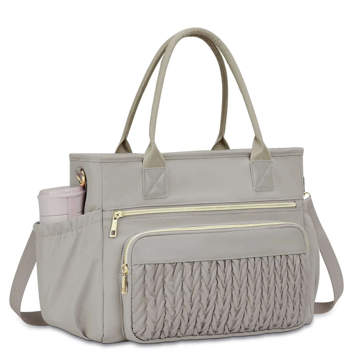 Stylish Leakproof Cooler Bag with Adjustable Strap & Side Pockets