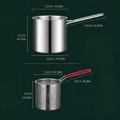 ⚡Stainless Steel Deep Fryer Set