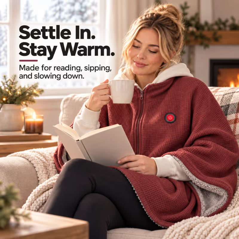 🎁 Wearable Heated Blanket for Cozy Couch & Desk Comfort