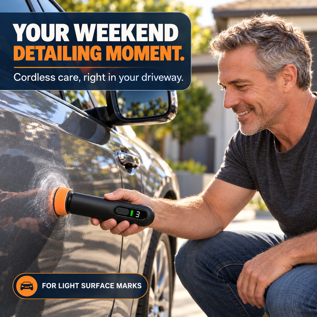 🚗 Cordless Car Polisher Kit – 3-Speed Paint & Glass Care