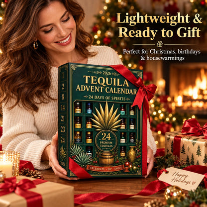 🔥24 Days Mini Tequila Bottle Advent Calendar Blind Box | Holiday Decor & Collector Gift