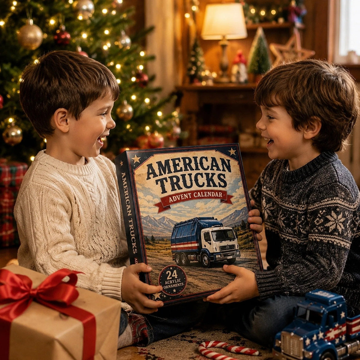 American Truck Fleet Advent Calendar 2026 – 24 Acrylic Truck Ornaments