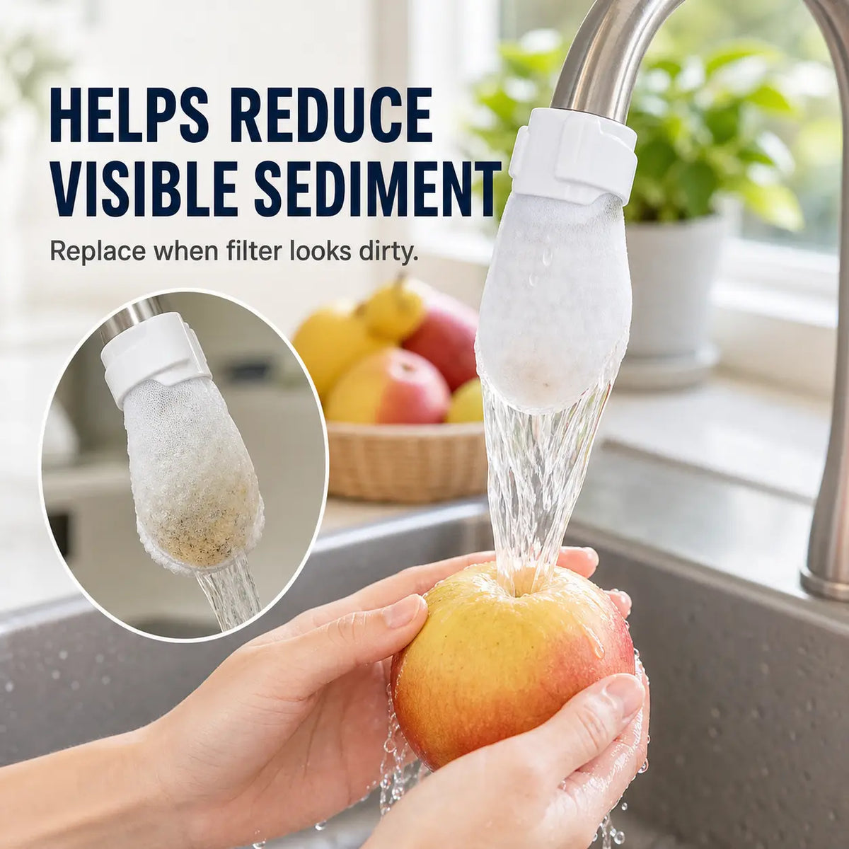 🔥 Cotton Faucet Filter Bags – Sediment & Splash Filter
