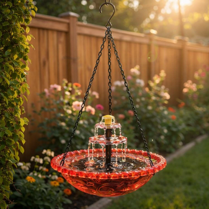 ⚡Solar Cascade Hanging Bird Bath Fountain