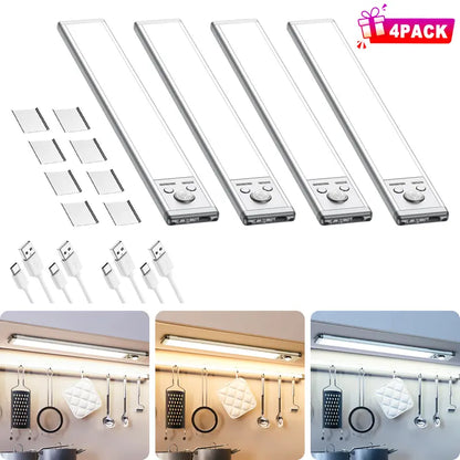 💡 Motion Sensor Light Bar – Rechargeable, Under Cabinet, Auto On/Off