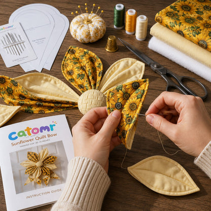 🎀Large Patchwork Bow Sewing Kit