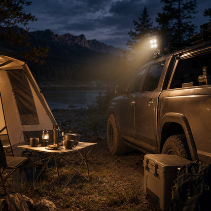 ⚡ Omni-Directional 360-degree rotation LED Pod Light