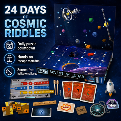 🧩LAST DAY 49% OFF –🐰 24-Day Cosmic Escape Room Advent Calendar🚀