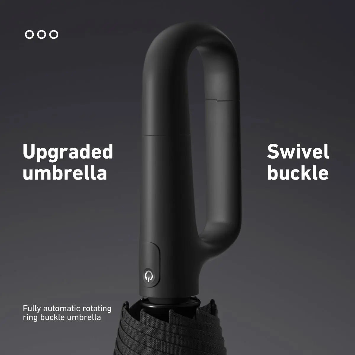 🌂 Automatic Folding Umbrella – Windproof, Waterproof, Portable with Loop Buckle