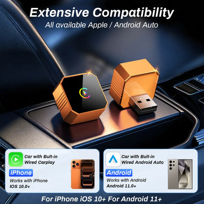 Aimoon Mini Wireless CarPlay & Android Auto Adapter 2026