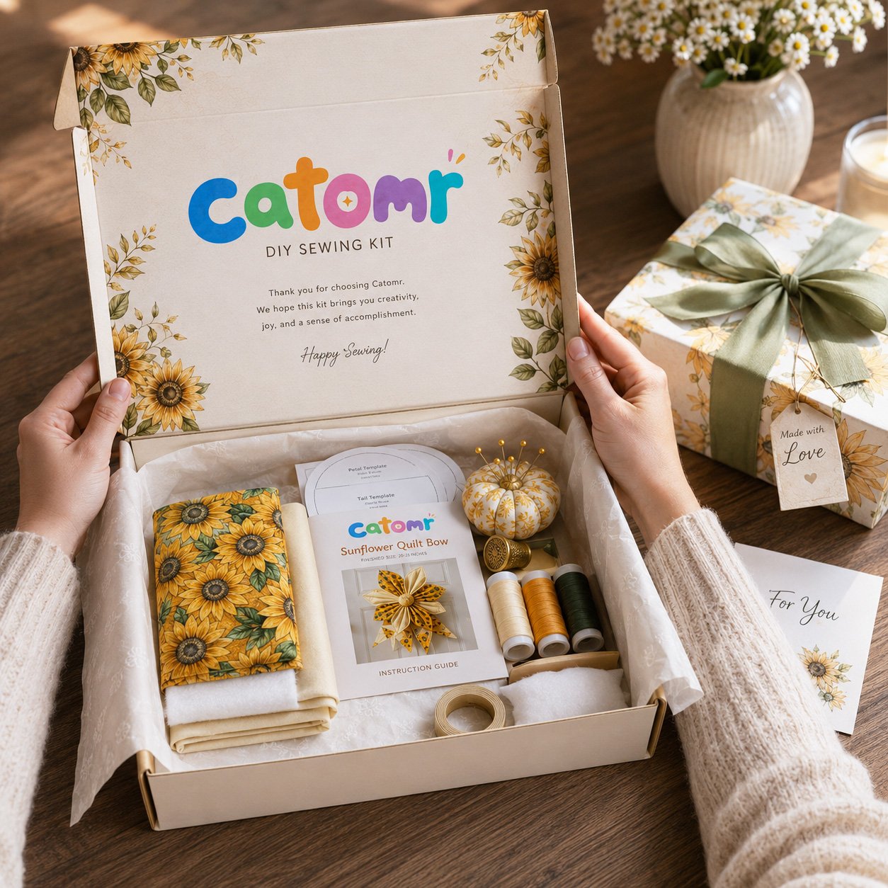 🎀Large Patchwork Bow Sewing Kit