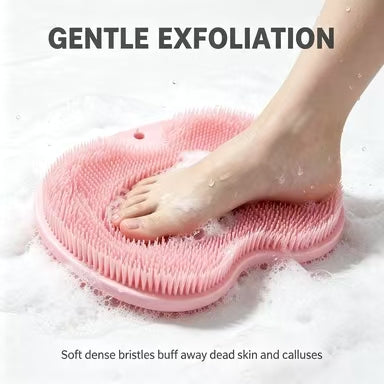 Exfoliating Silicone Shower Scrubber for Feet & Back