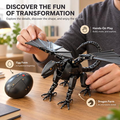 ⚙️DragonMorph – Egg to Dragon Transforming Mechanical Toy