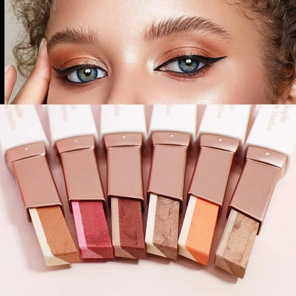 🎨 Dual-Color Eyeshadow Stick – Matte & Shimmer, Waterproof, Beginner-Friendly