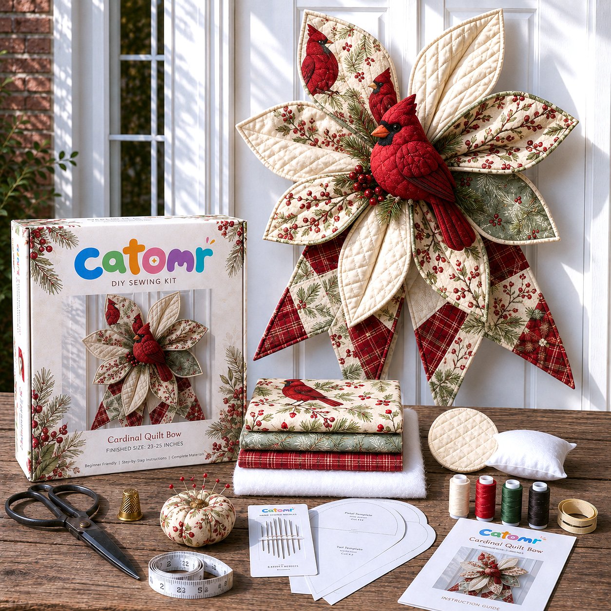 🎀Large Patchwork Bow Sewing Kit