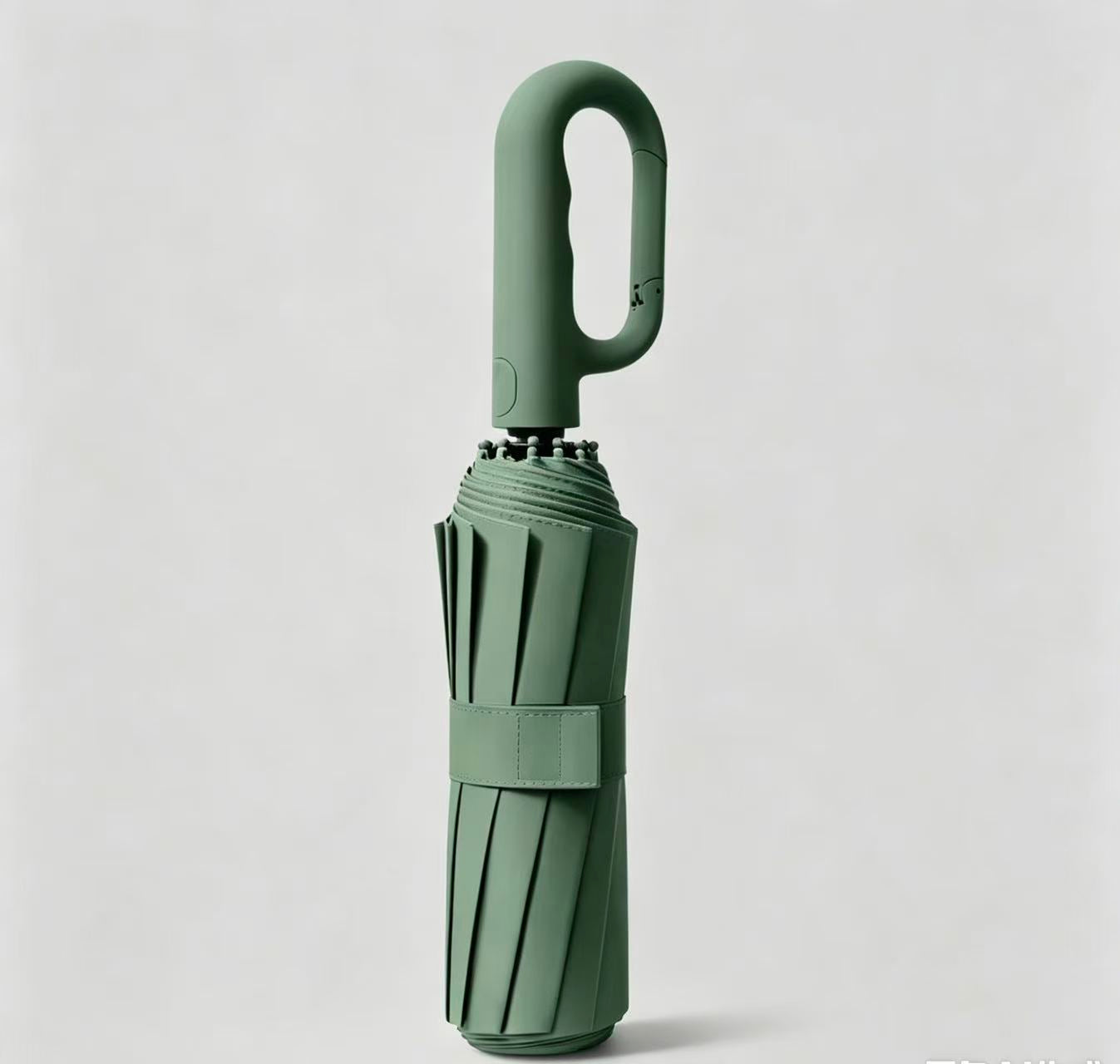 🌂 Automatic Folding Umbrella – Windproof, Waterproof, Portable with Loop Buckle