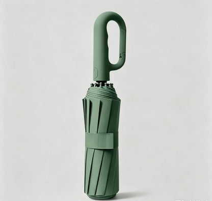 🌂 Automatic Folding Umbrella – Windproof, Waterproof, Portable with Loop Buckle