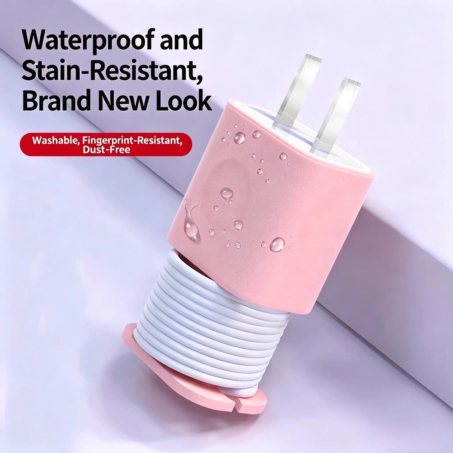 ⚡2PCS 2-in-1 Silicone Charger Protector with Cord Wrap for 18W/20W Adapters