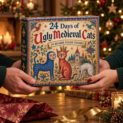 🔥🐈🏰 24 Days of Ugly Medieval Cats – Hilariously Weird Cat Advent Calendar 2026💕