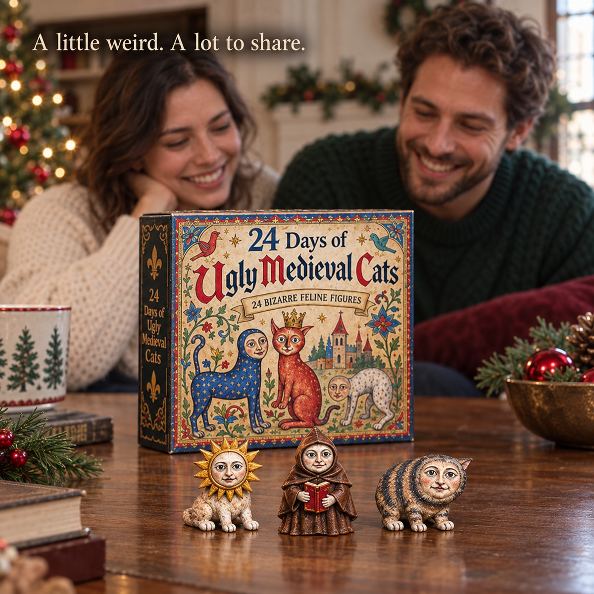 🔥🐈🏰 24 Days of Ugly Medieval Cats – Hilariously Weird Cat Advent Calendar 2026💕