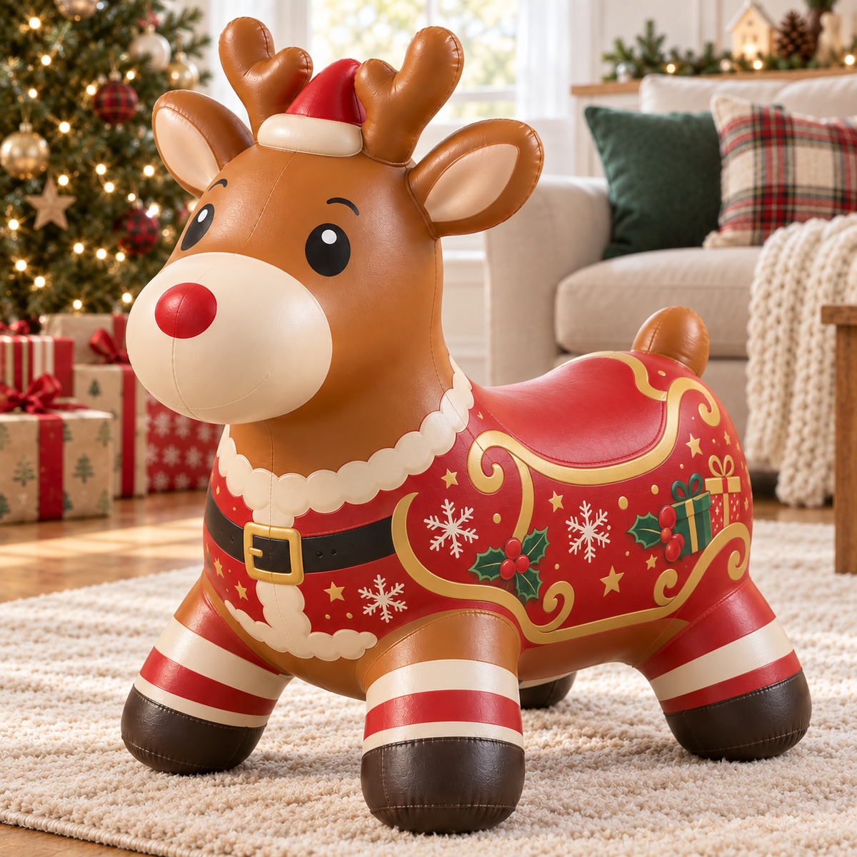 ⭐Christmas Animal Hopper – A Bouncy Ride-On Gift for Kids 🎁