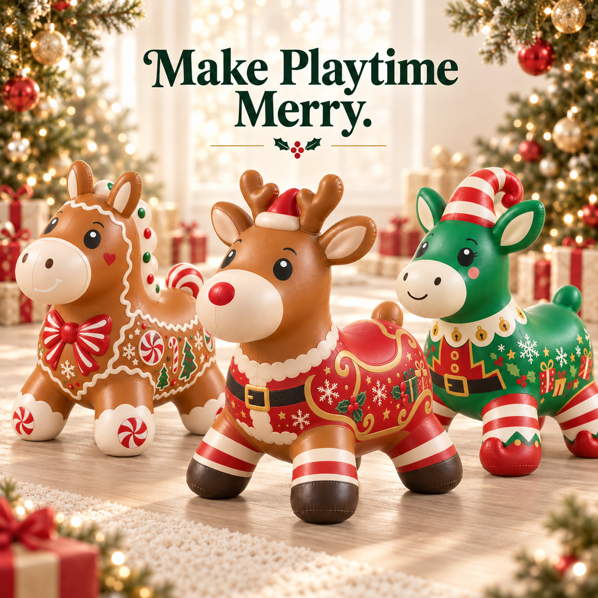 ⭐Christmas Animal Hopper – A Bouncy Ride-On Gift for Kids 🎁