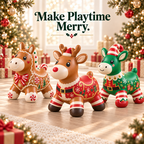 ⭐Christmas Animal Hopper – A Bouncy Ride-On Gift for Kids 🎁