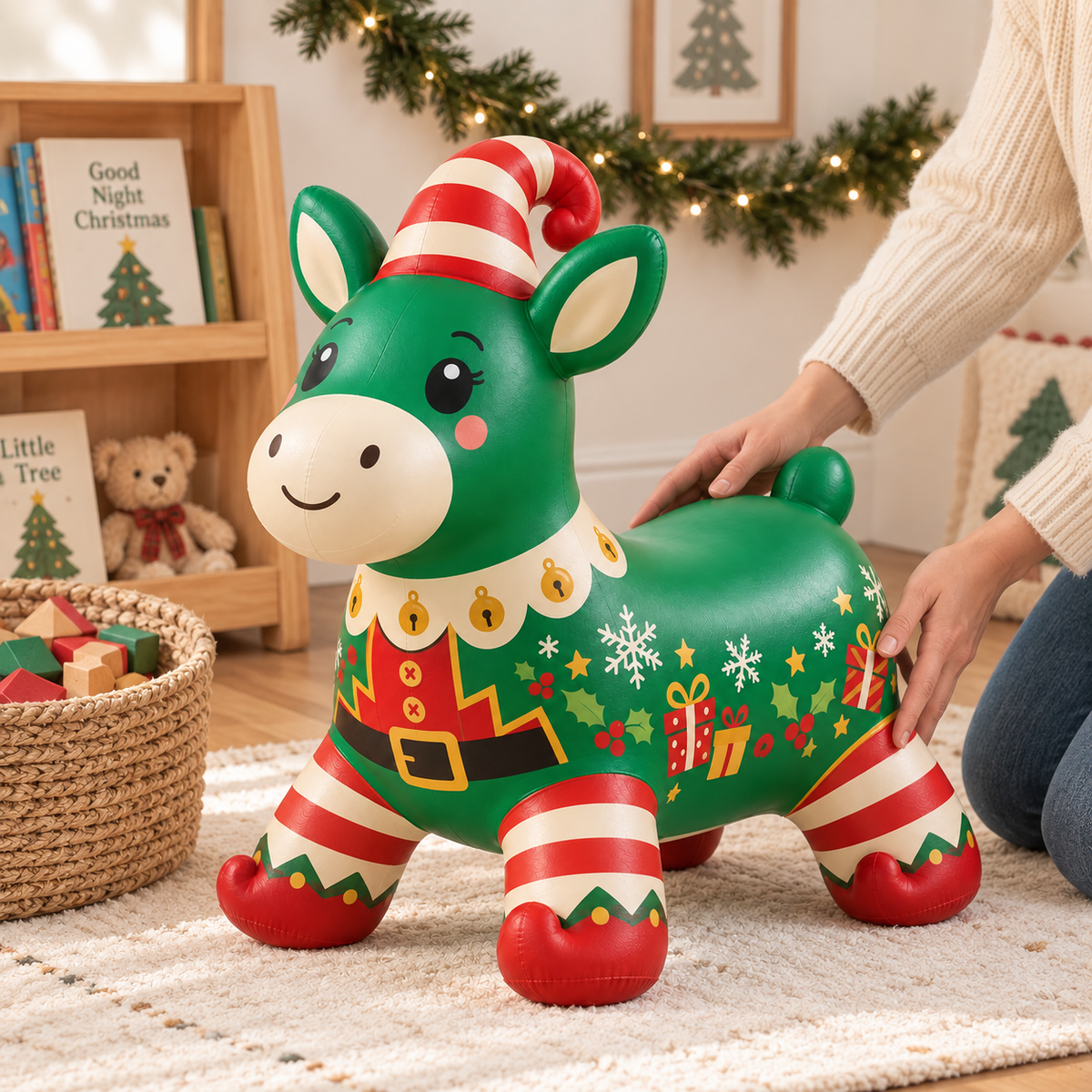 ⭐Christmas Animal Hopper – A Bouncy Ride-On Gift for Kids 🎁