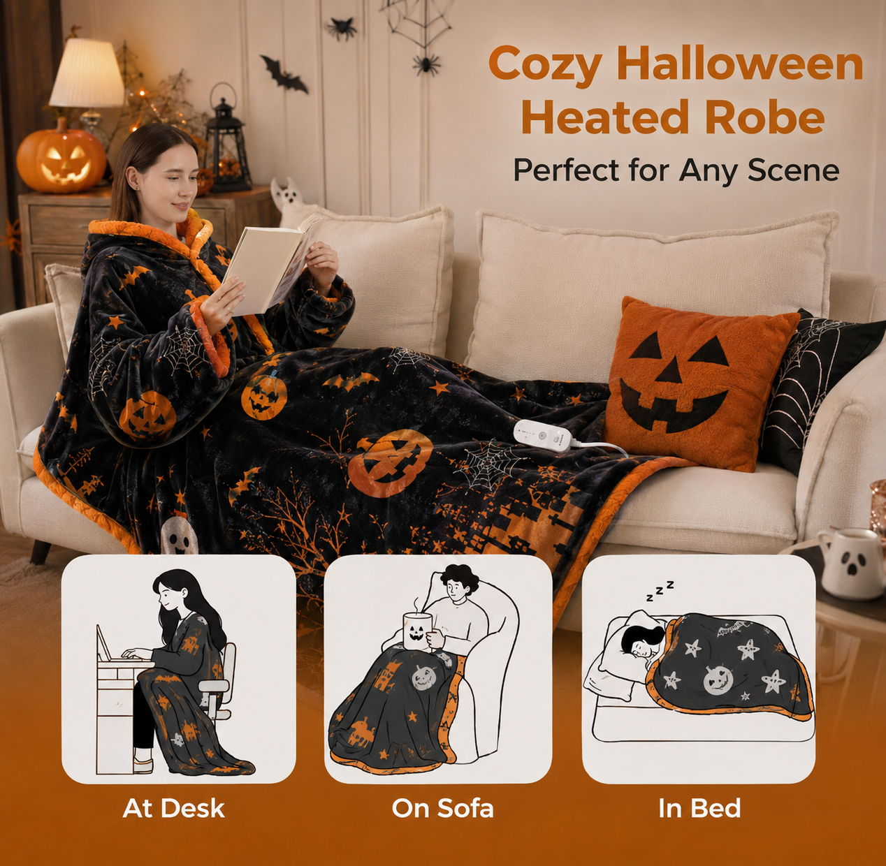 🌃Halloween Heat Robe