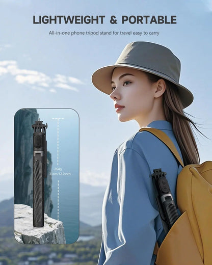 🤳🏼All-in-One Extendable Phone Tripod & Selfie Stick with Remote