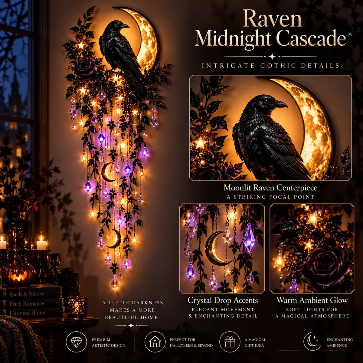 🔥✨Elegant Halloween Cascade Wall Light Collection✨