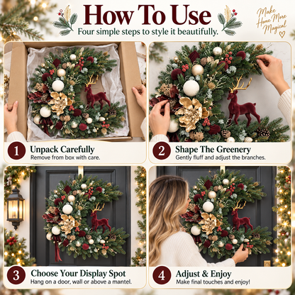 🌸Crescent-Style Holiday Arrangement