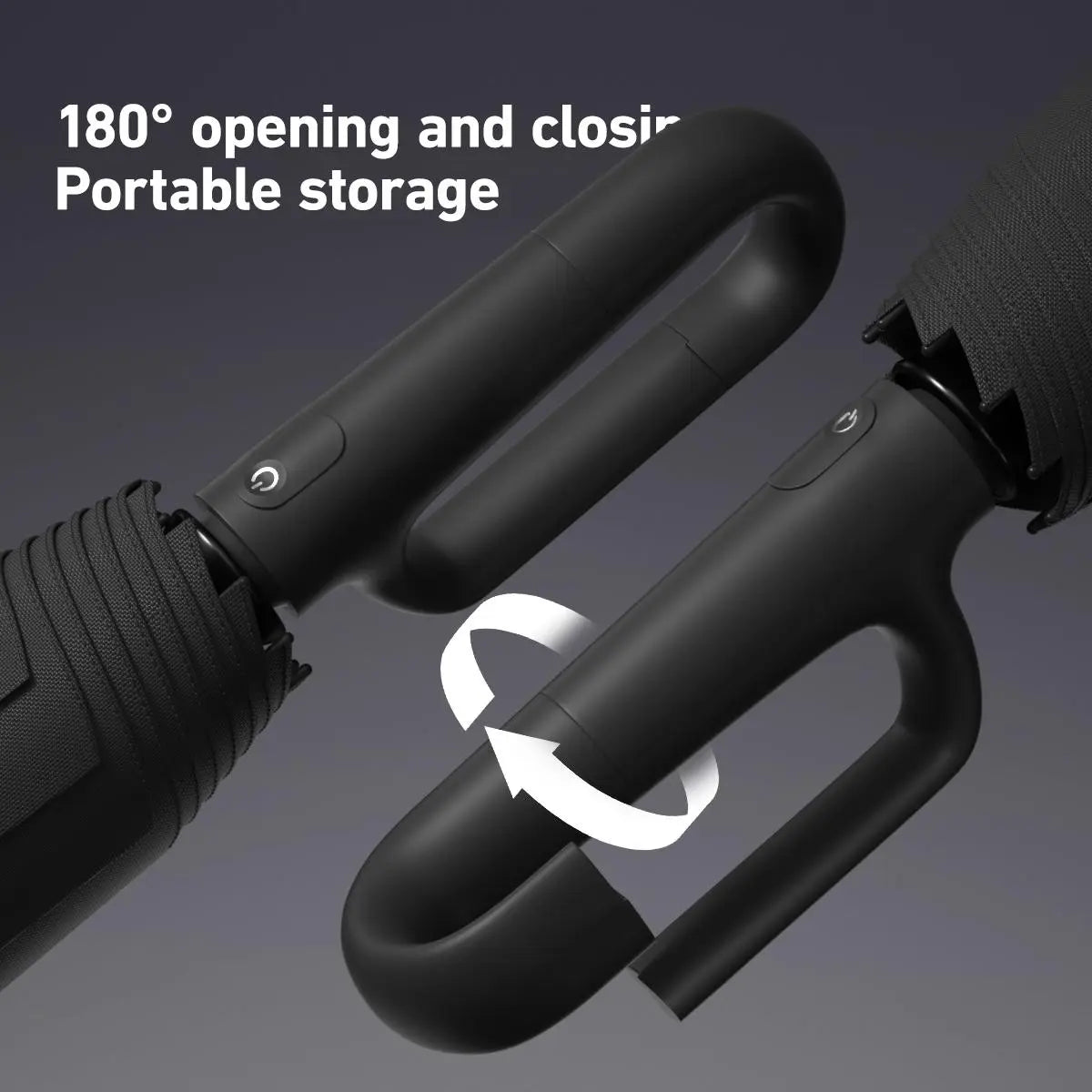 🌂 Automatic Folding Umbrella – Windproof, Waterproof, Portable with Loop Buckle