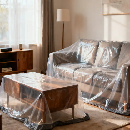 ⚡Clear Waterproof PE Tarp, Transparent Outdoor Cover with Metal Grommets