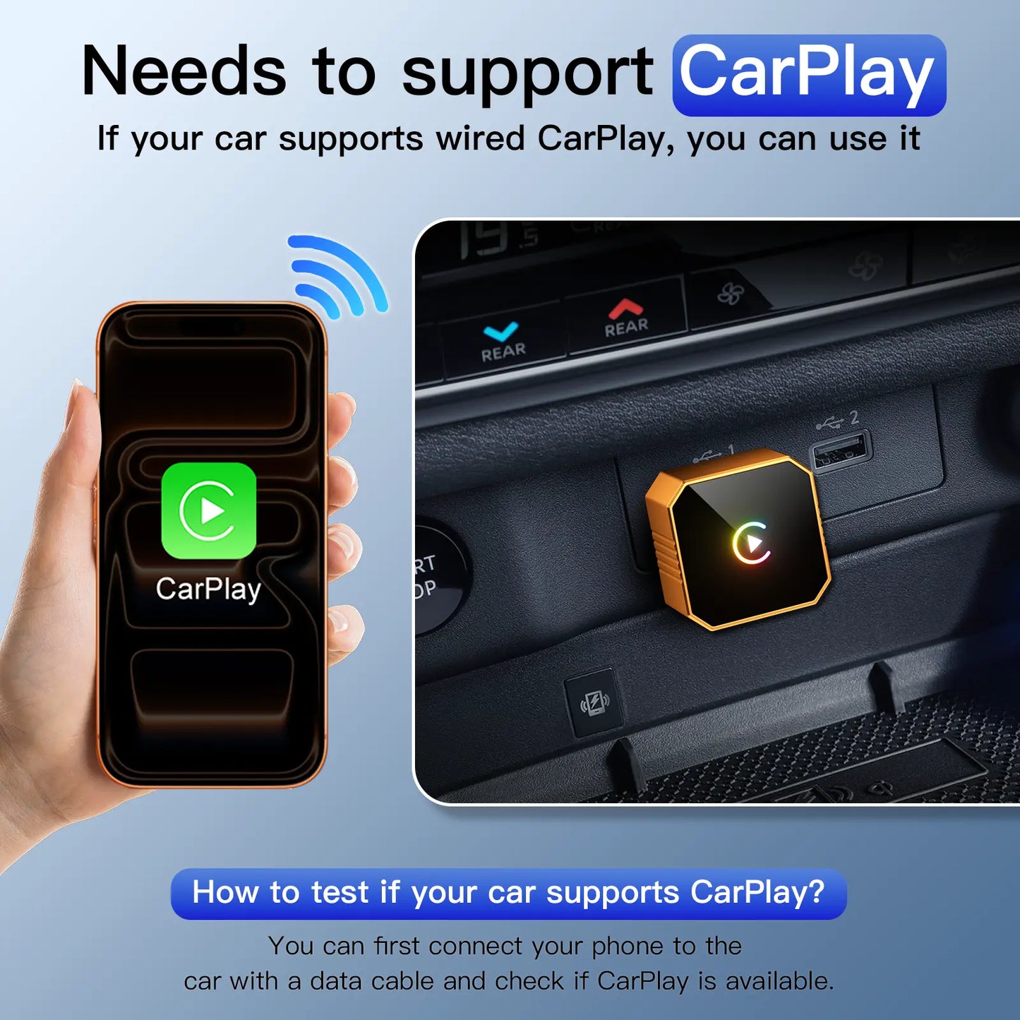 Aimoon Mini Wireless CarPlay & Android Auto Adapter 2026