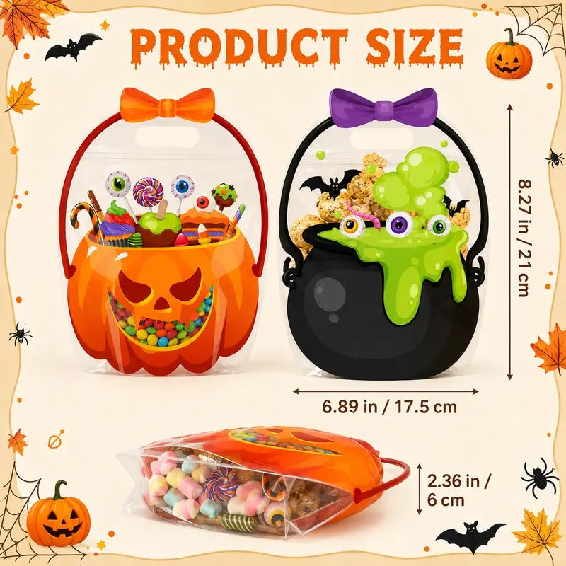 🎃Halloween Pumpkin & Witch Cauldron Goodie Bags (Bags Only)